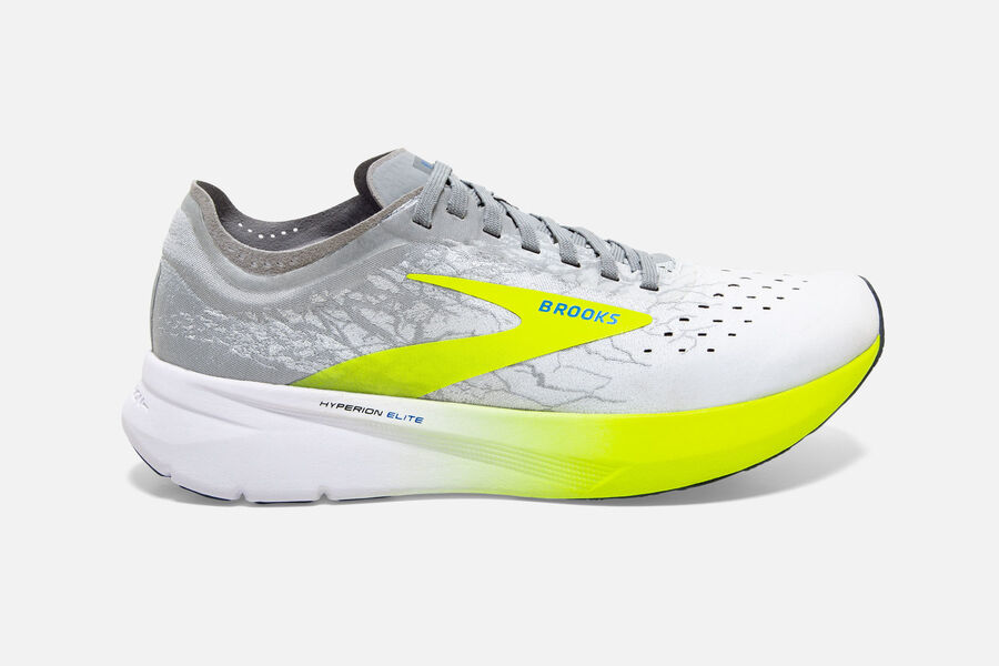 Tenis Corrida Brooks Hyperion Elite Masculino Brasil - Branco/Cinzentas 8012369-DG